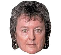 Carol Ann Duffy (Fringe) Celebrity Mask, Flat Card Face, Fancy Dress Mask