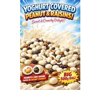 Carol Anne Yogurt Covered Peanuts and Raisins, 500G Sweet Snack Candy Treat