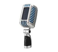 CAROL CLM-101 XLR Professional Vintage Wired Microphone - Dynamic Supercardioid with Dual Mic-Capsules for Singing and Stage, Includes Classic Mic, Storage Pouch & Switch(Cable Not Included) -Blue