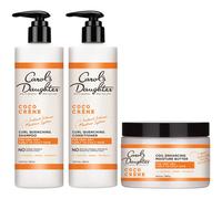 Carol?? Daughter Coco Creme Sulfate Free Shampoo and Conditioner Set with Silicone Free Hair Butter for Very Dry Curly Hair with Coconut Oil and Man