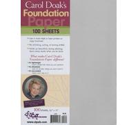 Carol Doak's Foundation Paper- 8-1/2 Inch x11 Inch 100/Pkg by Doak, Carol (2004) Paperback