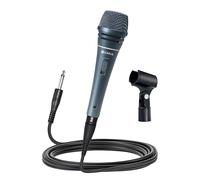 CAROL Dynamic Wired Vocal Microphone - For Live Singing Performances, Studio, Recording, Handheld Super Cardioid Mic, with 15ft Detachable XLR to 1/4" Cable/ON/Off Switch/Mic Holder - Σ-Plus 1