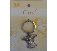 Carol Guardian Angel Keyring presented on a gift card.