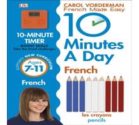 Carol Vorderman 10 Minutes A Day French, Ages 7-11 (Key Stage 2) Paperback Book Carol Vorderman Multicolor