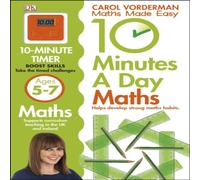 Carol Vorderman 10 Minutes A Day Maths, Ages 5-7 (Key Stage 1) Paperback Book Carol Vorderman Multicolor
