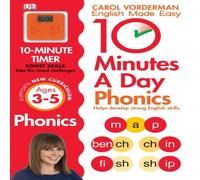 Carol Vorderman 10 Minutes A Day Phonics, Ages 3-5 (Preschool) Paperback Book Carol Vorderman Multicolor