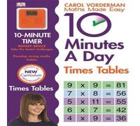 Carol Vorderman 10 Minutes A Day Times Tables, Ages 9-11 (Key Stage 2) Paperback Book Carol Vorderman Multicolor