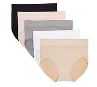 Carole Hochman Ladies' Seamless Brief, 5-Pack, Multicolored - Multi - XL