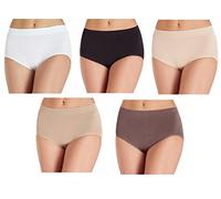 Carole Hochman Ladies’ Seamless, Stay in Place Brief, Full Coverage, 5 Pack