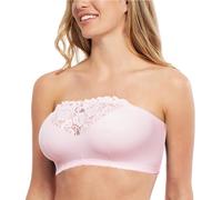 Carole Martin Strapless Comfort Wireless Bra (38, Pink)