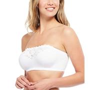 Carole Martin Women's Strapless Comfort Bra White 40