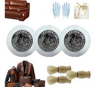 Carolina Furniture Collective Salve, Carolina Furniture Salve, Furnituresalve for Leather, Beeswax Polish, Leathers Repair Cream with Brush, Non-greasy, Nourishing, For Wood/Sofa/Car Seats (3)