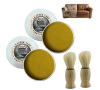 Carolina Furniture Collective Salve, Carolina Furniture Salve, Leather SalveRepair Cream with Brushes, Natural Finish Protector, Non-Greasy, Nourishing, Multipurpose, Scratch Cover (2 set)