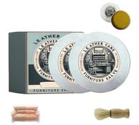 Carolina Furniture Collective Salve, Furniture Salve for Leather, Multipurpose Restorer & Polish with Brushes, Non-Greasy Scratch Cover, Leather Repair Cream for Sofa and Car Seats(2Pcs)