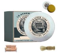 Carolina Furniture Collective Salve, Furniture Salve for Leather, Multipurpose Restorer & Polish with Brushes, Non-Greasy Scratch Cover, Leather Repair Cream for Sofa and Car Seats(1Pc)