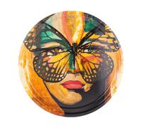 Carolina Gynning Golden Butterfly tray Ø31 cm Orange-black