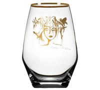 Carolina Gynning - Slice Of Life Drinking Glass, Gold - Clear