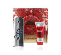Carolina Herrera 212 Men Heroes Giftset EDT Spray (x2) + B & S Gel - Free P&P