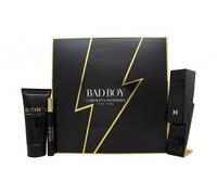 CAROLINA HERRERA BAD BOY GIFT SET 100ML EDT + 100ML SHOWER GEL + 10ML EDT. NEW