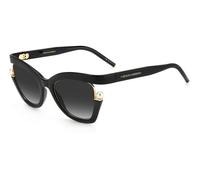 Carolina Herrera CH 0002/S 807/9O Woman Sunglasses Plastic Black Grey Butterfly Shaded