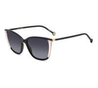 Carolina Herrera HER 0245/S 3H2/9O Woman Sunglasses Acetate Black Grey Squared Shaded