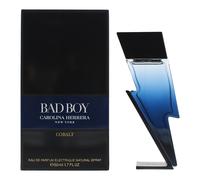 Carolina Herrera Mens Bad Boy Cobalt Eau De Parfum Electrique 50ml Spray for Him - Blue - One Size