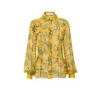 Carolina Herrera olive branch-print shirt - Yellow 2-4-8-14