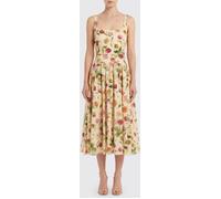 CAROLINA HERRERA Printed Stretch Cotton Midi Dress - Size: 8 - female