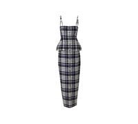 Carolina Herrera Trompe L'oeil plaid dress - Black 0-2-4-6