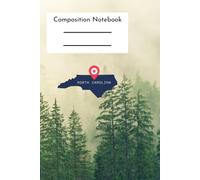 Carolina North Composition Notebook: North Carolina State Pride College Ruled Notebook, 200 Pages