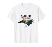 Carolina On My Mind North Carolina Sunset Nature Lover T-Shirt, Men, White, 3XL