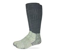 Carolina Ultimate Big Bertha Crew Sock, Charcoal/Natural, 1 Pair, Grey, Medium