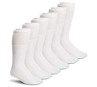 Carolina Ultimate Men's Sport Cushion Mid Calf Tube Socks 6 Pack, White, XL