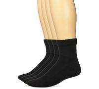 Carolina Ultimate Top Flight Men's Diabetic Non-Binding Quarter Socks 2 Pack Casual, Black, Medium (Pack of 2)
