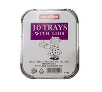 Caroline 10 Foil Trays & Lids 16oz - 1001