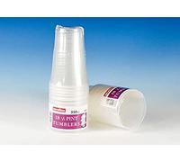 Caroline 18 Clear Plastic Cups 0.5pt - 1622