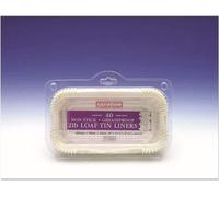 Caroline 2LB LOAF TIN LINER PAPER SET NON STICK GREASE PROOF CAKE 120 PACK