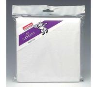 Caroline 33x33cm 2 Ply Paper Napkin Plain White 20pk