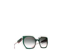 Caroline Abram Patrizia geometric-frame sunglasses - Green 52