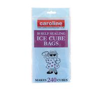Caroline Blue Ice Cube Bag, 195 x 310mm, 24 ice cubes per bag, pack of 10