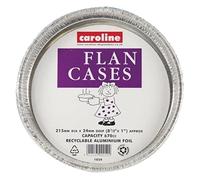 Caroline Minimalist Silver 8 Inch Round Flan Case Baking Pan