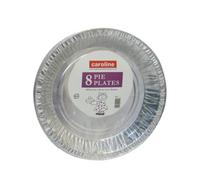 Caroline Foil Pie Plate (Pack Of 8) Silver (8In)