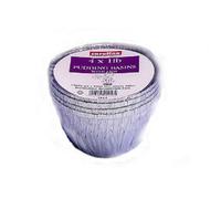 Caroline Foil Pudding Basins With Lids (Pack Of 4) Silver (10 X 6.6Cm)