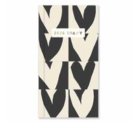 Caroline Gardner, Hearts Slim Diary 2026, General Diaries, Gift