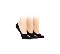 Caroline Gardner Women's 3 Pair Casual Shoe Liner Socks in Black | Size: 4-8 Caroline Gardner Black 4-8