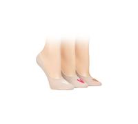 Caroline Gardner Women's 3 Pair Casual Shoe Liner Socks in Nude | Size: 4-8 Caroline Gardner Nude 4-8