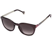 Caroline Herrera Women's SHE747 N/A Sunglasses Shiny Transparent Plum