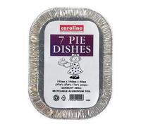 Caroline Rectangle Foil Pie Dishes 480ml 16oz 195 x 146 x 40mm 7pk 1034 Caroline Multicolor
