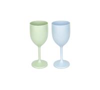 Caroline Reusable Wine Glass - Green Or Blue