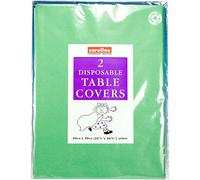 Caroline Tablecloth Paper Disposable Square Dark Green 90x90cm, Pack of 2